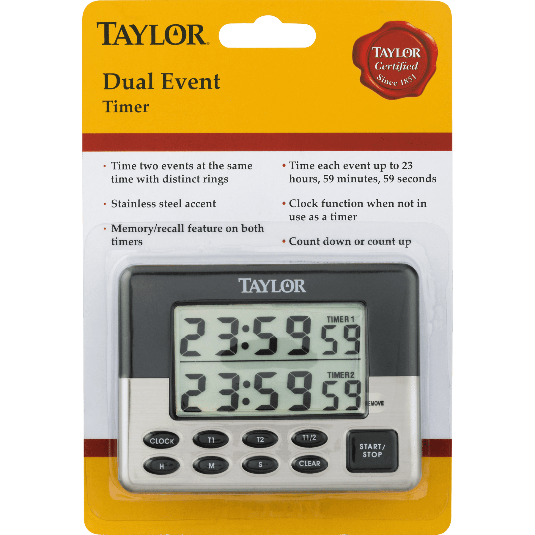 Taylor 5872 9 Dual Event Digital Timer Walmart Com