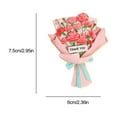 thumbnail image 2 of Flower Bouquet Resin Fridge Magnet Set — 3D Magnetic Sticker for Refrigerator, Office, or Metal Surfaces; 7.5 cm x 6 cm to 7.5 cm x 5.5 cm; Assorted Colors, 2 of 7