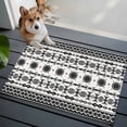thumbnail image 3 of Black White Boho Entryway Rug 2'x3'&nbsp; Non Slip Front Door Mats, Vintage Abstract Art Ethnic Tribe Entrance Rugs Indoor Outdoor Carpet, Washable Floor Mats Small Area Rug for Bedroom Kitchen, 3 of 8
