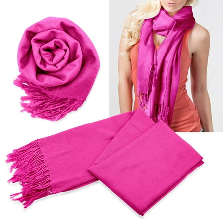 Fashion Women's Scarf Lightweight Long Scarfs Luxury Lady Classic Range Pashmina Silk Solid colors Wraps Shawl Stole Soft Warm Scarves For Women