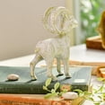 thumbnail image 6 of Sungmor Cast Iron Goat Statue, Vintage Home Decor Antelope Sculpture, Outdoor Garden Lawn Animal Figurine, Indoor Bookshelf Tabletop Ornament, Rustic White, 6 of 7