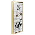 thumbnail image 3 of Stupell Industries Country Farm Animal Stack Animals & Insects Painting Gold Floater Framed Canvas Art Print Wall Art, 11 x 25, 3 of 9