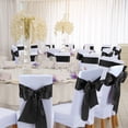 thumbnail image 3 of Cintas para sillas Babenest Satin, 10 unidades, 18 x 274 cm, color negro, 3 of 8