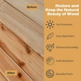 thumbnail image 2 of Yardi Yarda Wood Wax Oil for Outdoor as Yard, Oil for Furniture Teak Care Kit to Restore and Protect Wood, Clear, 2 of 10