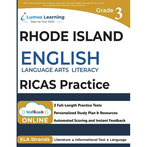 Rhode Island Comprehensive Assessment System Test Prep: RICAS Study Guide, (Paperback)