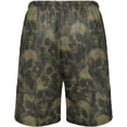 thumbnail image 2 of FREEAMG Scary Skull Pattern Men's Pajama Pants Shorts Sleepwear Lounge Pajama Bottoms, 2 of 7