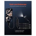 thumbnail image 2 of Dual Lens Borescope Endoscope Camera, 10FT Snake Cable, for Android & iOS - Auto Engine, Sewer, HVAC Inspection, 2 of 7