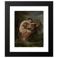 thumbnail image 2 of August Jernberg 20x24 Black Modern Framed Museum Art Print Titled - Nymph Next to a Flower Urn, Study (1846 - 1896), 2 of 5