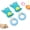 C, variant on Cheese-Shaped Plush Calming Sound Pet Toy, Dog Chew (1, B) | Built-in squeaker creates soft calming sounds to relieve dog separation anxiety. Soft plush shield supports safe chewing