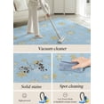 thumbnail image 5 of Christmas Gold Area Rug for Bedroom 4x6 Ft and White Snowflake Light Blue Super Soft fuzzy Throw Rug Non-Slip Fluffy Plush Indoor Floor Carpet for Living Room Nursery Home Decor, 5 of 8