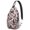 Halloween Skulls Ravens, variant on Sling Backpack,Halloween Spider Web and Spiders Sling Bag with Water Bottle Holder,Waterproof Sling Bag for Men/Women with Headphone Jack for Hiking,Travel