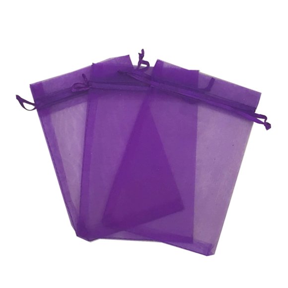50 Pcs Purple 5X7 Sheer Drawstring Organza Bags Jewelry Pouches Wedding Party Favor Gift Bags Gift Bags Candy Bags Kyezi Design And Craft]