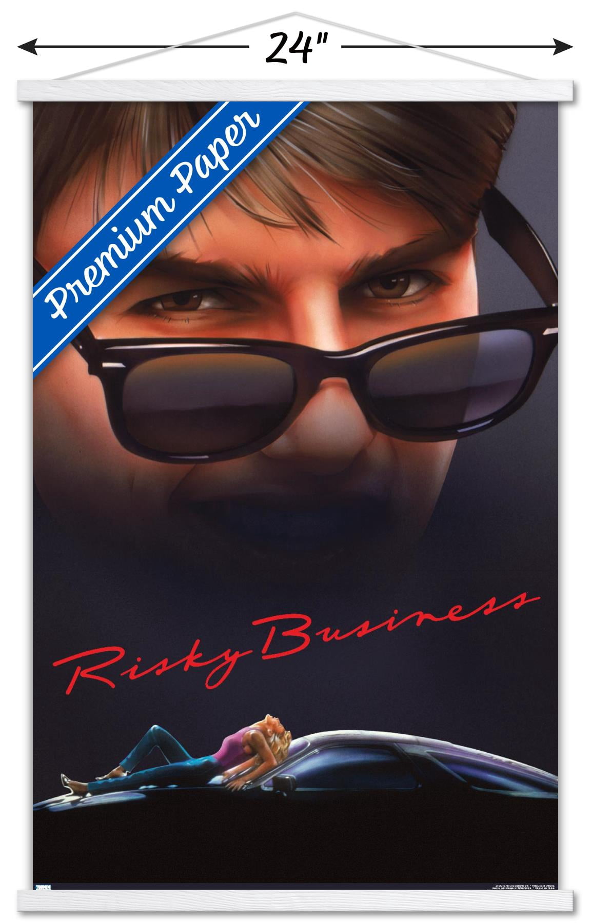 Risky Business - One Sheet Wall Poster with Magnetic Frame, 22.375" x 34"