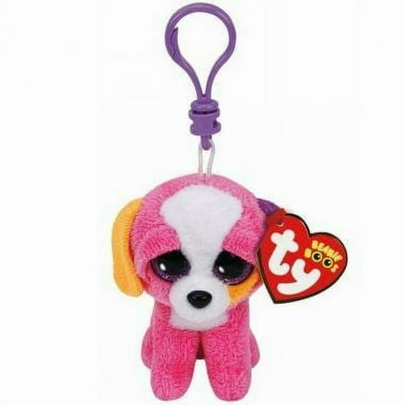 TY Beanie Boos - AUSTIN the Dog (Glittery Eyes ) Key Clip Plush