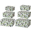 A&B Home Albany Storage Boxes With Tucan Motif, Set of 6