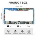 thumbnail image 3 of License Plate Frames Happy Campers Car Front License Plate Frame 2 Pack Travel Trailer Camping Aluminum Metal License Plate Cover for Women Men US Vehicles Standard, 3 of 6