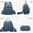 thumbnail image 5 of ALTOSY Small Leather Backpack for Women Fashion Shoulder Handbags 4 in 1 to Carry S71 Indigo Blue, 5 of 8