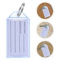 thumbnail image 4 of Miangastore 30pcs Plastic Key Tags With Ring Plastic Key Tags With Labels Key Identifiers Tags Name Tags Labels Adapt To Name Luggage Pets Bags And Usb Drive, 4 of 9