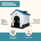 thumbnail image 5 of Casa Térmica para Perro Raza Grande, Plástico, 100cm, Piso Elevado, Azul, 5 of 7