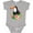 AC-Heather Grey, variant on Inktastic Toucan with Hawaiian Flowers Boys or Girls Baby Bodysuit