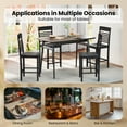 thumbnail image 6 of Costway Counter-Height Dining Chair Set of 2 with Footrests Solid Wood Frame Modern, 6 of 9