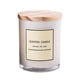 thumbnail image 1 of Vela de cera de soja natural perfumada, cubierta de madera y cristal blanco, 3,5 oz, 20-22 horas de combustión limpia, 1 of 5