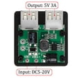 thumbnail image 2 of 5V~20V 5V 3A Double USB Solar Panel Regulator Controller Power Charger Kit DIY, 2 of 5