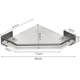 thumbnail image 2 of Acrylic Storage Shelf Bathroom Corner Shelf, 2 of 3