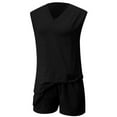 thumbnail image 5 of MAIHAN Women Casual Outfits Y2k Outfits Short Sleeve Sets Elastic Waist Shorts 2pcs Clothes Set Comfortable Playwear Daily Wear, 5 of 5