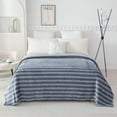 thumbnail image 1 of Mainstays Cationic Plush Blanket Navy T, 1 of 7