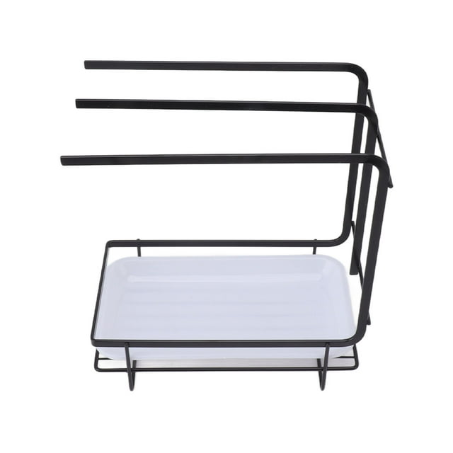 Soporte para paño de cocina bandeja de drenaje de esponja fondo hueco de secado rápido