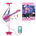 thumbnail image 1 of Set de guitarra y micrófono TAKIHON para niños con música y rojo claro, 1 of 7