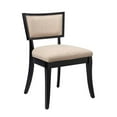 thumbnail image 3 of Side Dining Chair, Set of 2, Beige, Fabric, Kitchen Cafe Bistro Hospitality Restaurant, Modern Contemporary HB33423, 3 of 8