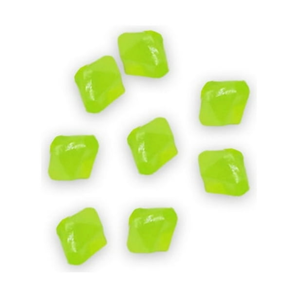 Wosthever 100 piezas de piedras luminosas, rocas nocturnas, adorno solar decorativo para la luz solar, decoración de paisaje al aire libre para Jardín y Patio Verde claro