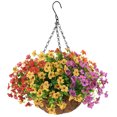 thumbnail image 1 of Ounissouiy No tóxico para gatos y perros, flores colgantes artificiales para amantes, apto para mascotas e hipoalergénico. Flores artificiales Colores variados 45cm, 1 of 6