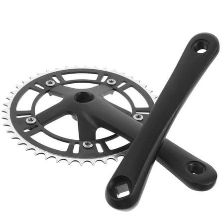 OFFIGAM Lightweight Alloy Mountain Bike Crankset 46T Chainring 170mm Crank Arms Black