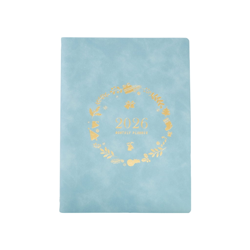 2026 Weekly Planner Notebook with Refillable 6 Rings Leather Binder Cover Dated