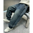 thumbnail image 7 of WRTFVZA Boys Baggy Jeans 10-12 Wide Leg Straight Leg Comfortable Breathable Boys Baggy Denim Cargo Pants, 7 of 7