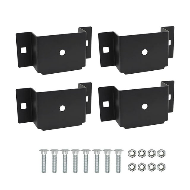 4 soportes de bolsillo para estacas de remolque para madera de 2'' x 4'', antideslizantes, profesionales, de alta resistencia, para ca