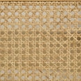thumbnail image 3 of French Style Dining Chairs Set of 2, Linen Fabric Dining Chair with Rattan Back and Solid Leg, Wooden Farmhouse Side Chairs for Kitchen, Living Room, Beige, 3 of 8