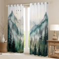 thumbnail image 2 of Manfei Tree Print Curtains Pack of 2 (42x84 Each) for Teens Boys Girls,Botanical Theme Curtains Blackout,Jungle Plants Bedroom Curtains,Luxury Bedroom Decor, 2 of 6