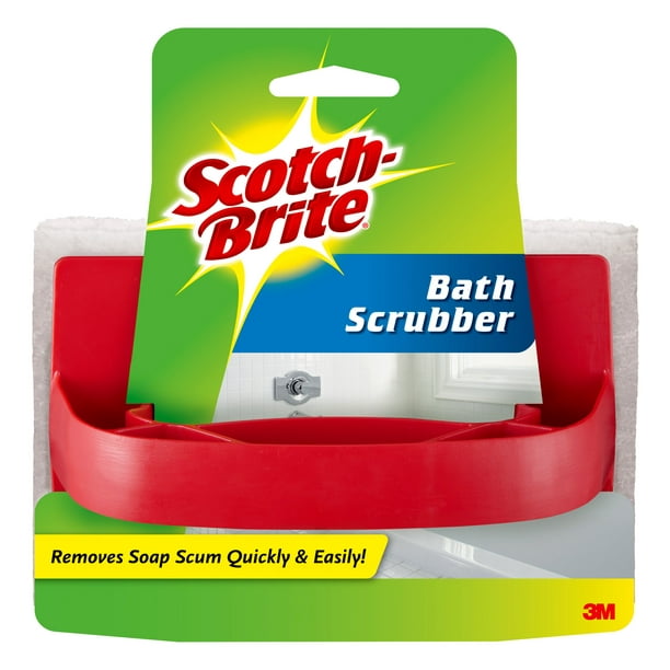 ScotchBrite Handheld NonScratch Soap Scum and Bath Scrubber Walmart