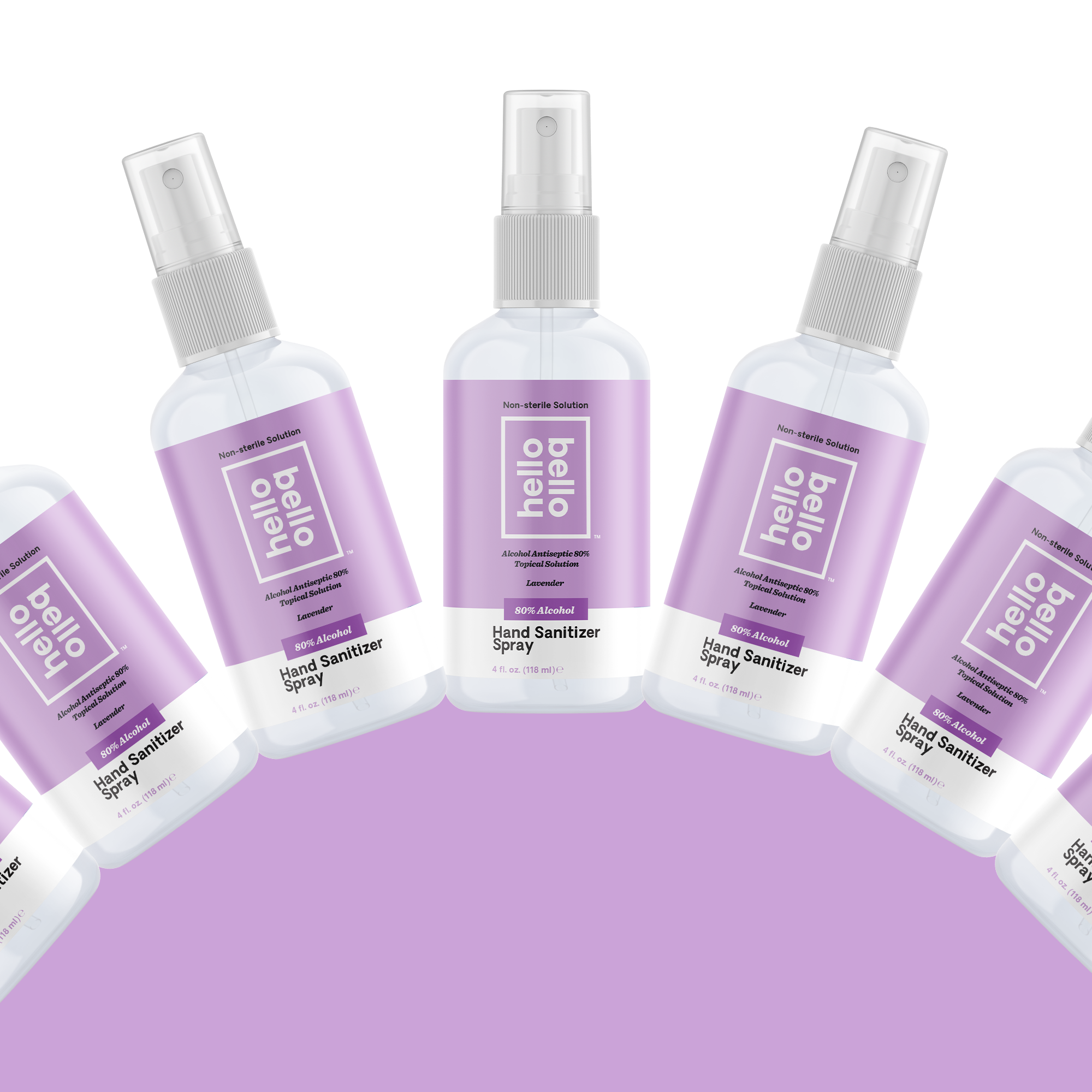 Hello Bello Hand Sanitizer Spray, Lavender, 4oz, 4-count - image 4 of 5