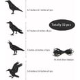 thumbnail image 5 of Cheerland Glitter Black Crow Banner Halloween Decorations, 32 Pcs, 16 ft, 5 of 5