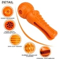 thumbnail image 6 of MSOVA Dog Toys for Aggressive Chewers-Indestructible Dog Toys for Large Medium Small Breed--Rubber Dog Chew Toy-Orange, 6 of 8