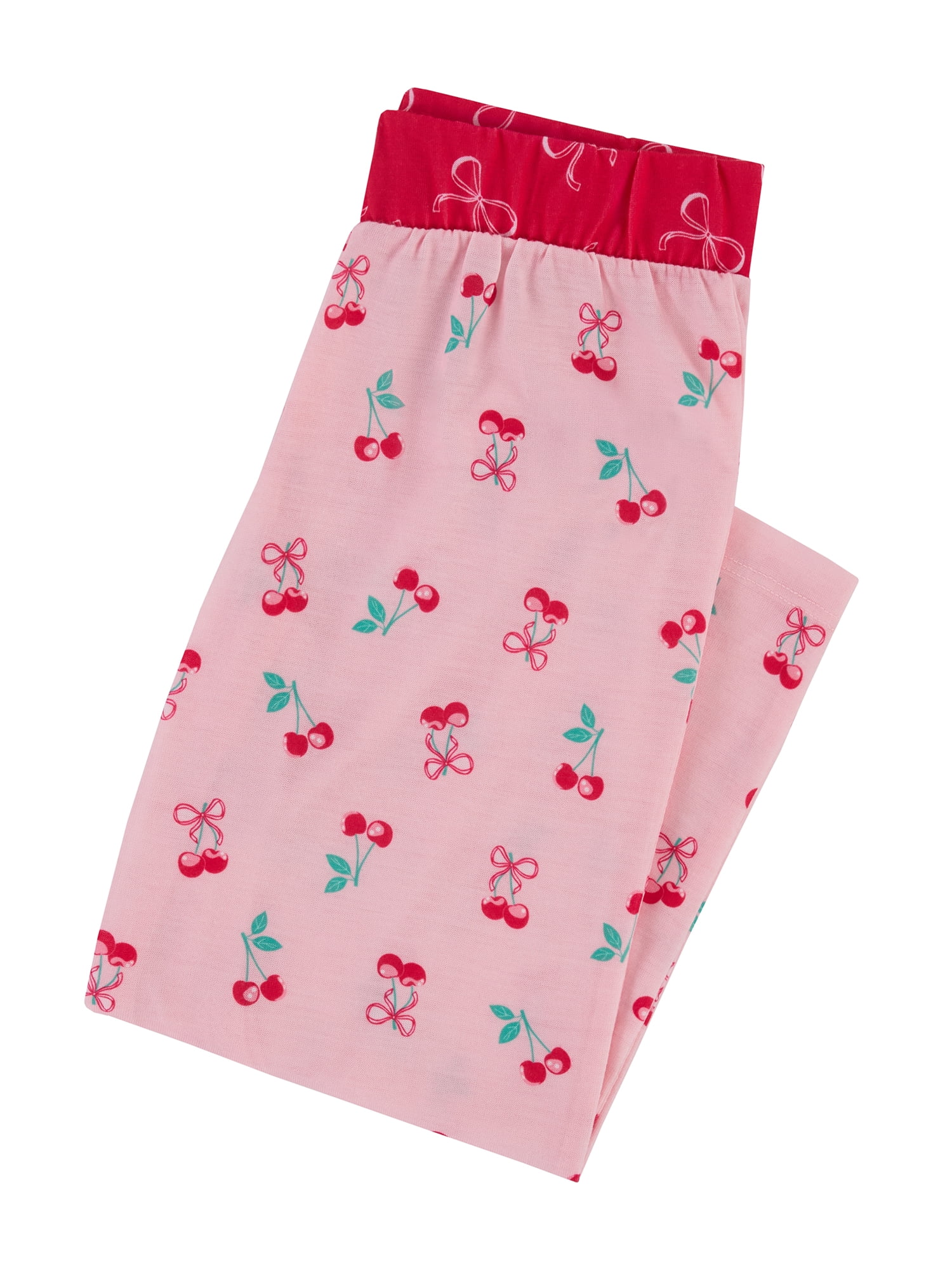 Wonder Nation Girls Tank, Short Sleeve Top, Sleep Shorts and Sleep Pant Pajama Set, 4-Piece, Sizes 4-18