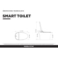 thumbnail image 4 of Fine Fixtures Modern One Piece Smart Toilet and bidet - Elongated, Tankless Toilet, 4 of 5