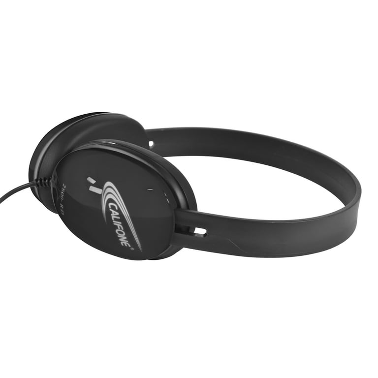 Califone Listening First 2800-BKP Over-Ear Stereo Headphones, 3.5mm Plug,  Black, Each