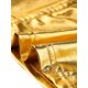 thumbnail image 5 of INSPIRAR CHIC Camisetas sin mangas para mujeres, tops cortos metálicos brillantes, M dorado, 5 of 6
