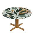 thumbnail image 3 of GOSMITH Spring Summer Green Leaves Banana Leaf Tropical Tablecloths White, 3 of 7
